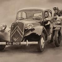 traction et motard 1950