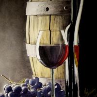 barrique , raisin et vin